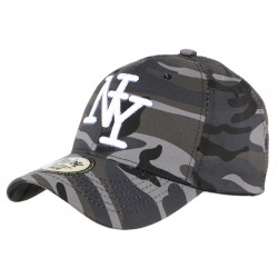 Casquette NY enfant militaire Grise Kaptin Baseball Camouflage 7 a 12 ans Casquette Enfant Hip Hop Honour