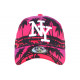 Casquette NY Rose et Noire Palmiers Fashion Baseball Tropyk CASQUETTES Hip Hop Honour