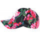 Casquette NY Noire et Rouge Fleurs Fashion Baseball Capri ANCIENNES COLLECTIONS divers