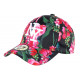 Casquette Enfant Noire Fleurs Rouges NY Baseball Capri de 7 à 12 ans ANCIENNES COLLECTIONS divers