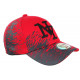 Casquette NY Rouge et Grise City Fashion Baseball Noryk CASQUETTES Hip Hop Honour