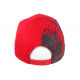 Casquette NY Rouge et Grise City Fashion Baseball Noryk CASQUETTES Hip Hop Honour