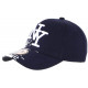 Casquette NY Bleu Marine Tags Blancs City Fashion Baseball Noryk CASQUETTES Hip Hop Honour