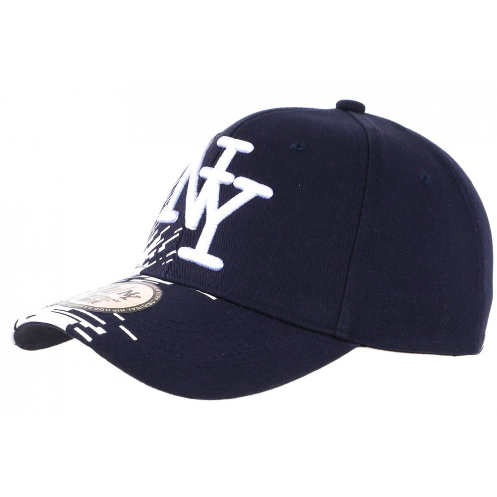 Casquette NY Noire Tags Blancs City Fashion Baseball Noryk