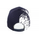 Casquette NY Bleu Marine Tags Blancs City Fashion Baseball Noryk CASQUETTES Hip Hop Honour