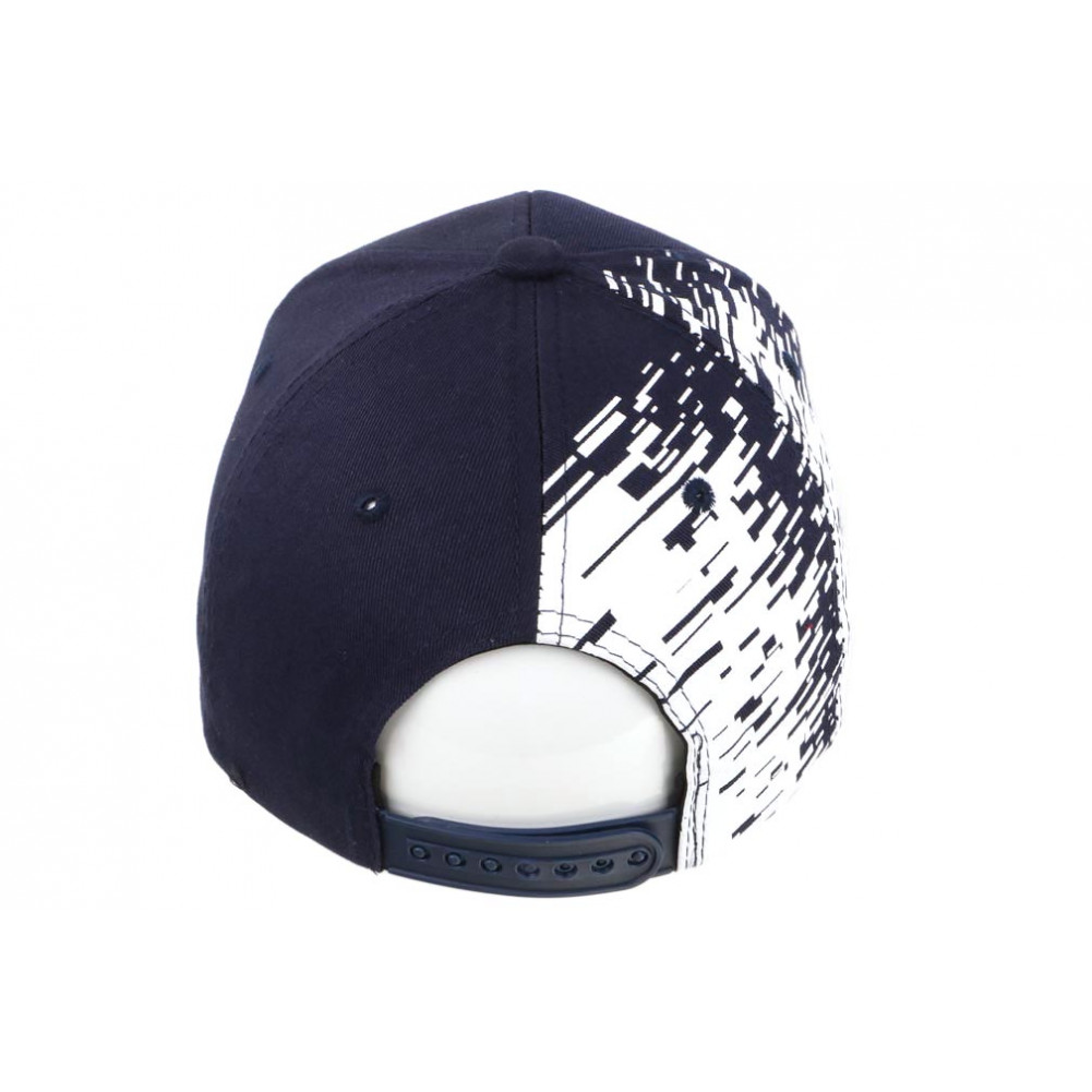 Casquette NY blanc bleu Fashion Hip Hop - Avenuedusac