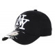 Casquette NY Noire Tags Blancs City Fashion Baseball Noryk CASQUETTES Hip Hop Honour