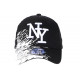 Casquette NY Noire Tags Blancs City Fashion Baseball Noryk CASQUETTES Hip Hop Honour