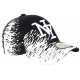 Casquette Enfant Noire Tags Blancs City Baseball Tendance Noryk de 7 à 11 ans Casquette Enfant Hip Hop Honour