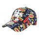 Casquette Enfant NY Noire et Jaune Fashion Baseball Bang Boum de 7 à 11 ans Casquette Enfant Hip Hop Honour