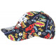 Casquette Enfant NY Noire et Jaune Fashion Baseball Bang Boum de 7 à 11 ans Casquette Enfant Hip Hop Honour