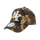 Casquette NY Enfant Militaire Armée Marron et Kaki Kaptyn 7 à 12 ans Casquette Enfant Hip Hop Honour