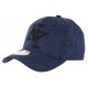 Casquette NY Bleu Denim Lin et Jean Classe Tendance Baseball Laxy CASQUETTES Hip Hop Honour