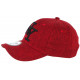 Casquette NY Rouge Denim Jean et Lin Classe Tendance Baseball Laxy CASQUETTES Hip Hop Honour