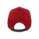 Casquette NY Rouge Denim Jean et Lin Classe Tendance Baseball Laxy CASQUETTES Hip Hop Honour