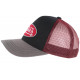 Casquette Von Dutch Rouge et Grise Visiere Baseball Colors Trucker CASQUETTES VON DUTCH