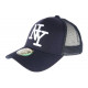 Casquette Enfant Bleue Filet Marine NY Baseball Trucker Gibz 7 a 12 ans ANCIENNES COLLECTIONS divers