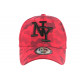 Casquette NY Militaire Rouge et Noire Fashion Baseball Kaska CASQUETTES Hip Hop Honour