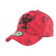 Casquette Enfant Militaire Rouge et Noire Armée Baseball Kyska 7 a 12 ans Casquette Enfant Hip Hop Honour