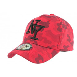 Casquette Enfant Militaire Rouge et Noire Armée Baseball Kyska 7 a 12 ans Casquette Enfant Hip Hop Honour