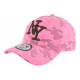 Casquette NY Militaire Rose Fluo et Noire Fashion Baseball Kaska ANCIENNES COLLECTIONS divers