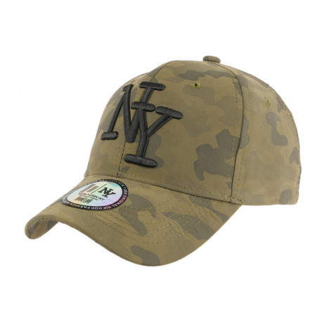 Casquette NY Militaire Verte Kaki et Noire Fashion Baseball Kaska ANCIENNES COLLECTIONS divers