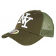 Casquette Filet NY Verte et Blanche Tendance Baseball Trucker Gybz CASQUETTES Hip Hop Honour