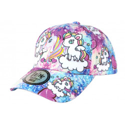 Casquette Enfant Licorne Bleue et Violette Tendance Baseball Celly 6 a 12 ans ANCIENNES COLLECTIONS divers