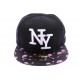 Snapback Ny Noir et rose visière imprimée ANCIENNES COLLECTIONS divers