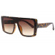 Grosses lunettes de soleil Tendance et Design Marron Kraw LUNETTES SOLEIL Eye Wear