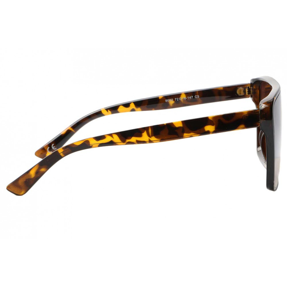 Grosses Lunettes soleil femme, Lunettes soleil marron chics livré 48h!