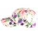 Casquette Enfant Blanche Fleurs Rose et Violettes NY Baseball Bora de 7 à 12 ans ANCIENNES COLLECTIONS divers