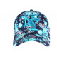 Casquette NY Bleue Petites Fleurs Turquoises Tendance Baseball Wess ANCIENNES COLLECTIONS divers