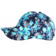 Casquette NY Bleue Petites Fleurs Turquoises Tendance Baseball Wess ANCIENNES COLLECTIONS divers