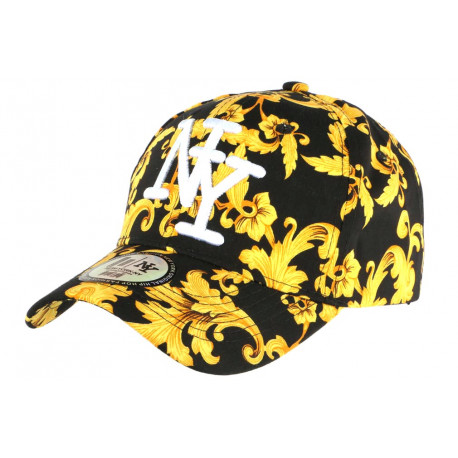 Casquette NY Jaune et Noire Fashion Streetwear Classe Baseball Bolga ANCIENNES COLLECTIONS divers