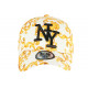 Casquette NY Blanche et Jaune Fashion Streetwear Classe Baseball Bolga ANCIENNES COLLECTIONS divers