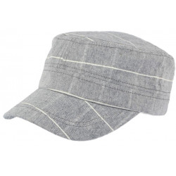 Casquette Armee Militaire Gris Bleu Rayures Blanches Aincy CASQUETTES Léon montane