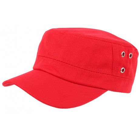 Casquette Militaire Rouge Design Armee Tendance Koss CASQUETTES Nyls Création