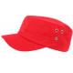 Casquette Militaire Rouge Design Armee Tendance Koss CASQUETTES Nyls Création