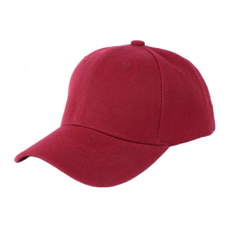 Casquette Enfant Bordeaux Rouge Tendance Baseball Kizly de 6 a 11 ans Casquette Enfant Nyls Création