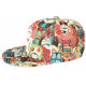 Casquette Enfant Manga Blanche Orange SnapBack NY Garçon Fille 7 a 11 ans ANCIENNES COLLECTIONS divers