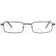 Lunettes de lecture rectangles metal noir Reyx Lunettes Loupes New Time