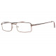 Lunettes de lecture rectangles metal marron Reyx Lunettes Loupes New Time