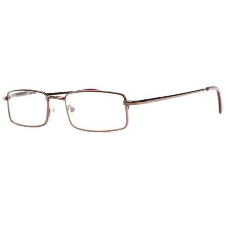 Lunettes de lecture rectangles metal marron Reyx Lunettes Loupes New Time