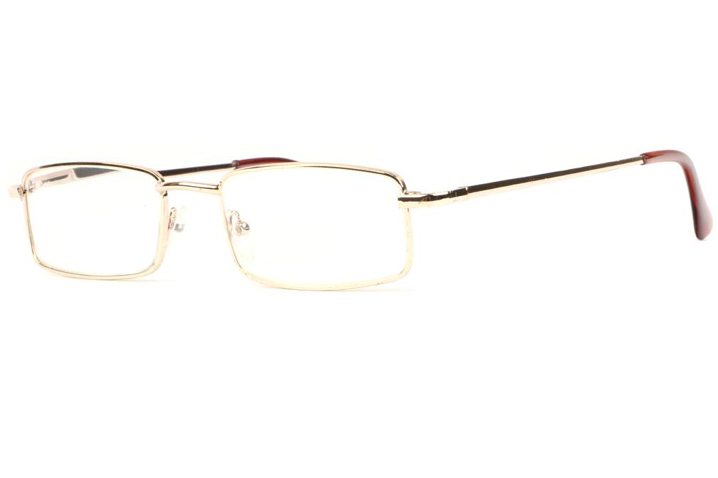 Lunettes lecture dorees rectangles, lunette loupe métal Reyx livré 48h