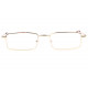 Lunettes de lecture rectangles metal dorees Reyx Lunettes Loupes New Time