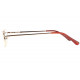 Lunettes de lecture rectangles metal dorees Reyx Lunettes Loupes New Time