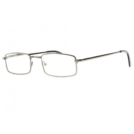 Lunettes de lecture rectangles metal argent Reyx Lunettes Loupes New Time