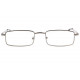 Lunettes de lecture rectangles metal argent Reyx Lunettes Loupes New Time