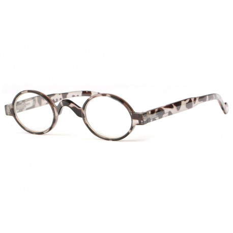 Lunettes de Lecture Rondes Marron Ecailles Retro Aida Lunettes Loupes New Time